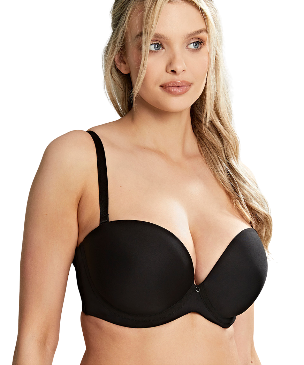 Panache Strapless Bra In Black with Straps