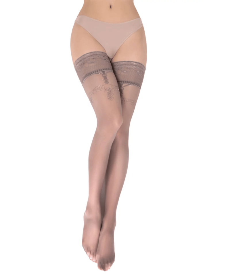 Ballerina Grey Hold Ups