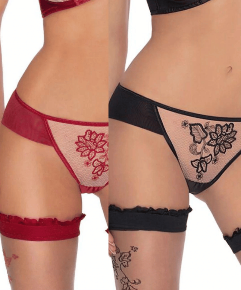 Roza Mehendi Brief in Red or Black