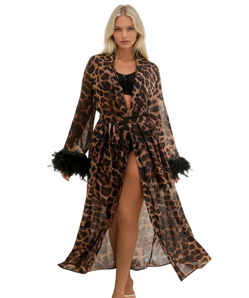 Leopard Print Robe